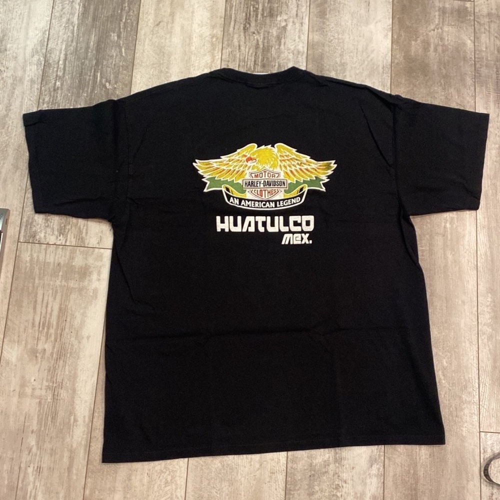 Harley Davidson Huatulco Black short sleeve Mexico Eagle Tshirt 2XL